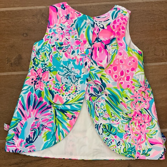 Lilly Pulitzer - Baby 6-12 Months Tropical Shift Dress with Bloomers - Picture 14 of 14